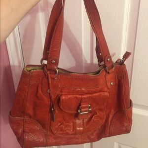 Fossil leather shoulder bag